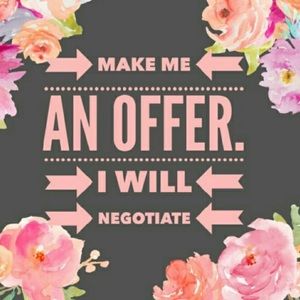 Accepting all reasonable offers!